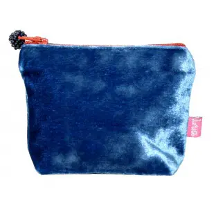 Lua Design Velvet Coin Purse Cobalt Blue Sandy Toes Gifts