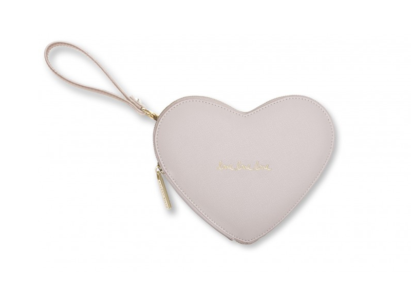 Love Heart Beige Pouch by Katie Loxton - Sandy Toes Gifts